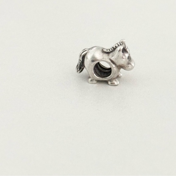 Pandora Sterling Silver Pony Horse Farm Animal Retired Bead Charm - Picture 6 of 7